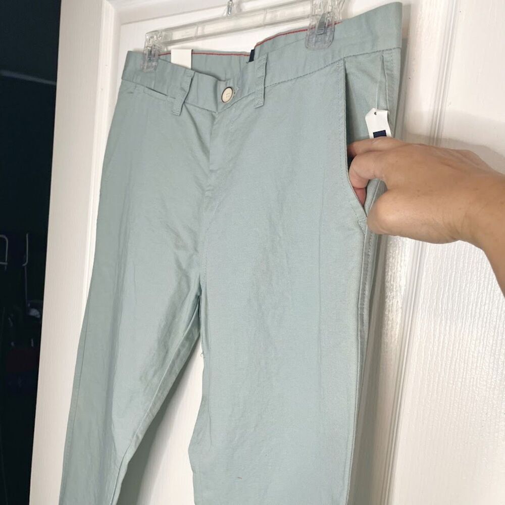 Gap Outlet NWT Slub High Rise Linen/Cotton Pocket Relaxed Fit Khaki Chino Pants - Picture 5 of 15